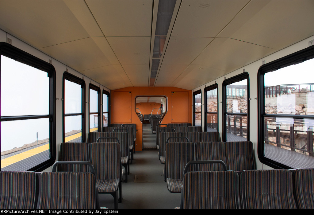 Manitou and Pikes Peak Stadler Train Interior